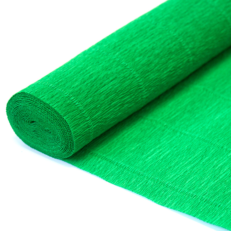 Бумага крепированная 50*250,100г/м KAZMIR зеленая